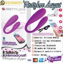 VIBRADOR CONTROLA POR APP PRETTY AUGUST SEXSHOP PTE PIEDRA